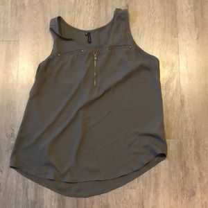 Olive Green Dressy Tank